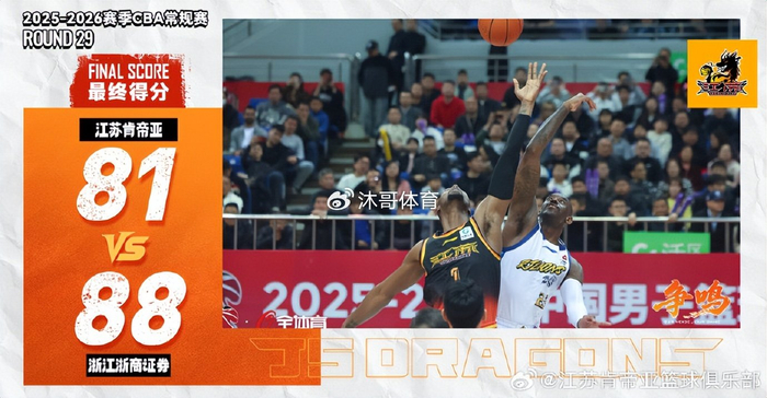 卫冕冠军广厦阵容折损仍险胜江苏肯帝亚反超榜